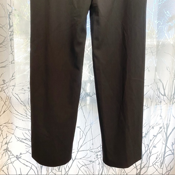 Giorgio Armani Collezioni black wide leg high rise waisted dress pants slacks - Picture 9 of 15